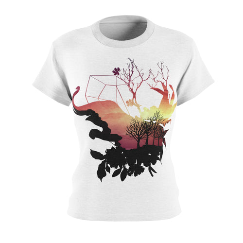 Women's Sunset Elephant Tee